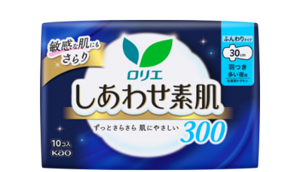 しあわせ素肌　多い夜用３０ｃｍ　羽つきの製品カタログページへ。
