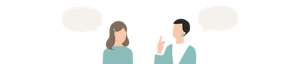 社員の声を聴いているイメージ画像