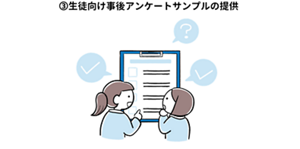 生徒向け事後アンケートサンプルの提供