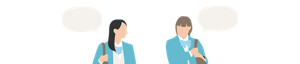 学生が会話しているイメージ画像