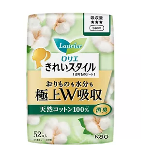 きれいスタイル　極上Ｗ吸収　天然コットン１００％、無香料の製品カタログのページへ。