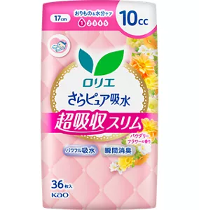 さらピュア吸水　超吸収スリム　10ｃｃ 17cm パウダリーフラワーの香り の製品カタログページへ。