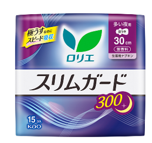 ロリエ　スリムガード　多い夜用３００の製品カタログのページへ。