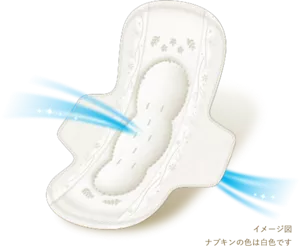 しあわせ素肌天然コットン100%のシートのイメージ。