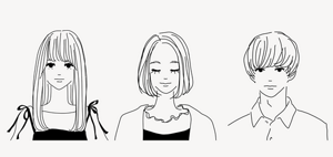 ナチュラルストレートヘア　ワンレングスボブヘア　ナチュラルマッシュヘア（メンズ）