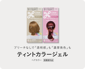 ブリーチなしで「透明感」も「濃厚発色」も ティントカラージェル ヘアカラー 医薬部外品