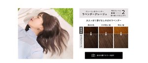 グレージュ系ラベンダーラベンダーグレージュ 明るさレベル2 落ち着いた仕上がり 大人っぽく儚げなしのばせラベンダー