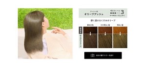 アッシュ系オリーブアッシュ 明るさレベル3 やや明るい仕上がり 儚く透けるくすみオリーブ