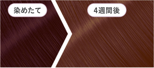 ピンクラベンダー4週間後の色落ちイメージ