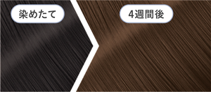 クールブルージュ4週間後の色落ちイメージ