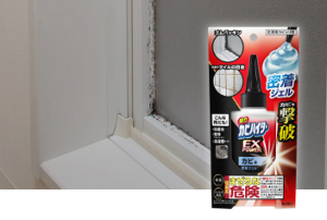 浴室の壁や、お部屋の窓枠のカビ