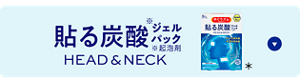 貼る炭酸※ジェルパック ※起泡剤 HEAD&NECK ＊