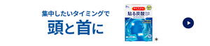 集中したいタイミングで頭と首に めぐりズム 貼る炭酸ジェルパック HEAD & NECK ＊