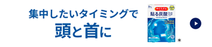 集中したいタイミングで頭と首に めぐりズム 貼る炭酸ジェルパック HEAD & NECK ＊