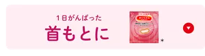 1日がんばった首もとに​ めぐりズム 蒸気めぐる​首もとシート グッドナイト セクションへ​移動