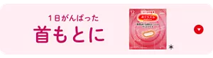 1日がんばった首もとに​ めぐりズム 蒸気めぐる​首もとシート グッドナイト セクションへ​移動