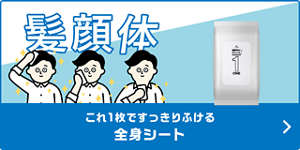 これ1枚ですっきりふける 全身シート