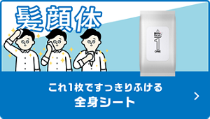 これ1枚ですっきりふける 全身シート