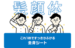 これ1枚ですっきりふける 全身シート