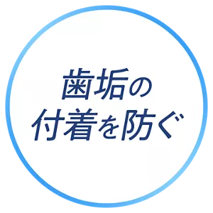 歯垢の付着を防ぐ