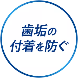 歯垢の付着を防ぐ