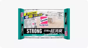 クイックルワイパー 立体吸着ウエットシート ストロング 空間の超消臭 油臭の消臭