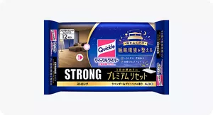 クイックルワイパー 立体吸着ウエットシート ストロング プレミアムリセット ラベンダー＆ヴァーベナの香り