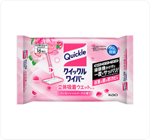 立体吸着ウエットシート（エッセンシャルローズの香り）