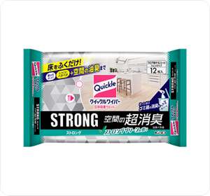 立体吸着ウエットシートSTRONG 空間の超消臭（ストロンググリーンの香り）