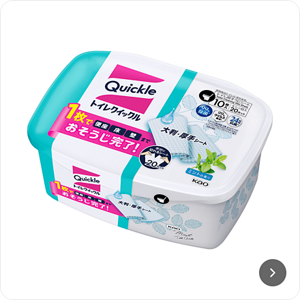 【トイレ除菌】トイレクイックル（ミントの香り）厚手で丈夫なシートでまるごと除菌・消臭