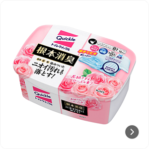 【トイレ除菌】トイレクイックル根本消臭（ローズの香り）厚手で丈夫なシートでまるごと除菌・消臭