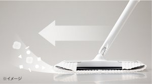 すべらせるだけで汚れを取り込む