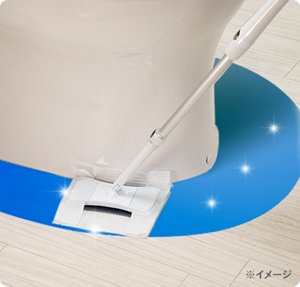 すべらせるように拭く