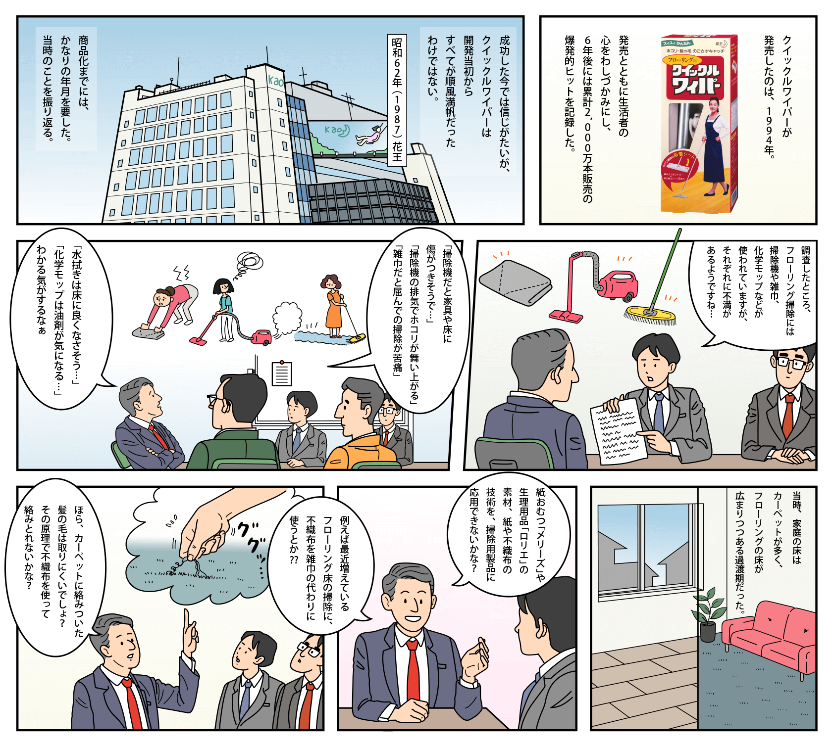 花王株式会社 | クイックル | 開発秘話