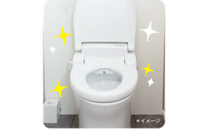 いい香りが長続きしている清潔なトイレ空間のイメージ