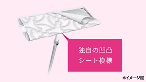 独自の凹凸シート模様