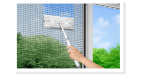 柄を短くして網戸にも