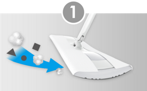 立体カーブ構造が汚れをたっぷり取り込んで