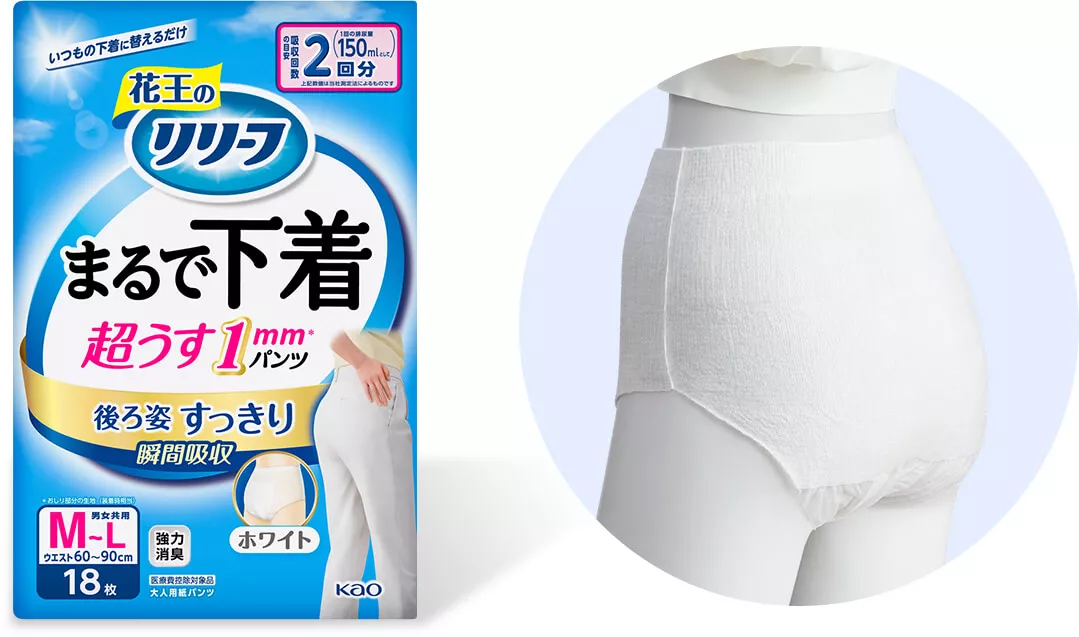 花王 リリーフ まるで下着 ホワイト