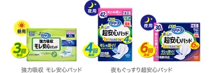 介護のプロ推奨 日本ホームヘルパー協会　強力吸収 モレ安心パッド 3回吸収　夜もぐっすり超安心パッド 4回吸収、6回吸収の商品画像