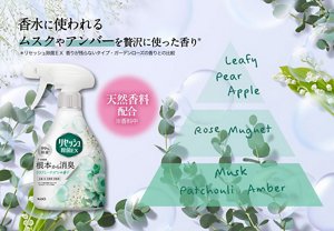 香水に使われるムスクやアンバーを贅沢に使った香り＊ ＊リセッシュ除菌ＥＸ 香りが残らないタイプ・ガーデンローズの香りとの比較