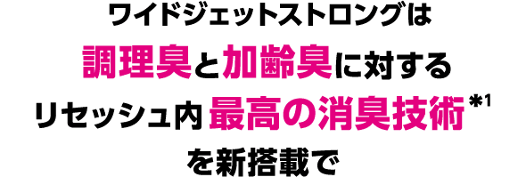 花王株式会社 | リセッシュ | ワイドジェットストロング 花王株式会社 | リセッシュ | ワイドジェットストロング
