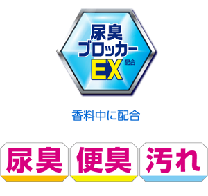 尿臭ブロッカーEX　香料中に配合