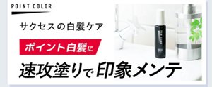 ポイントカラー、サクセスの白髪ケア。ポイント白髪に速攻塗りで印象メンテ。