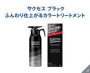 サクセス ブラック　ふんわり仕上がるカラートリートメント