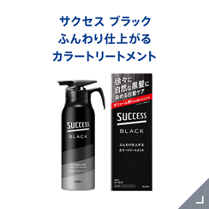 サクセス ブラック　ふんわり仕上がるカラートリートメント