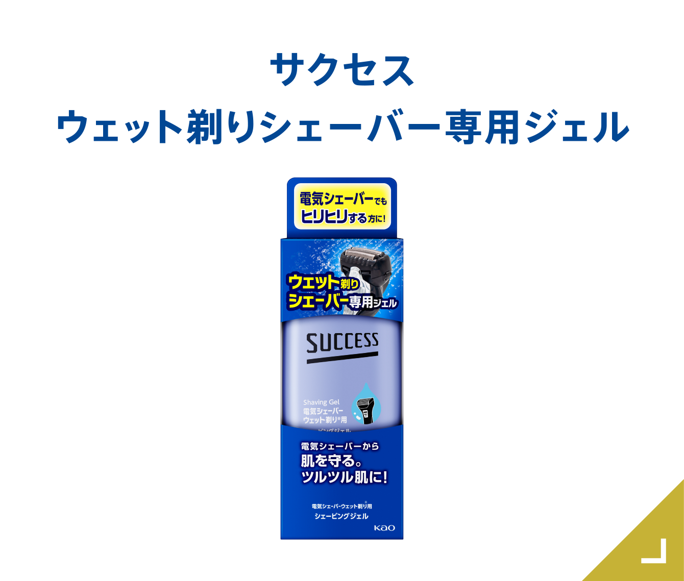 製品ラインナップ｜サクセス｜花王