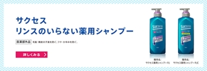 サクセス リンスのいらない薬用シャンプー [医薬部外品] 毛髪・頭皮の汗臭を防ぐ。フケ・かゆみを防ぐ。【詳しくみる】