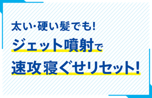 太い・硬い髪でも！ジェット噴射で速攻寝ぐせリセット！