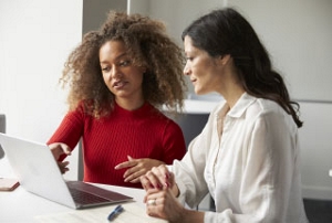 Portrait of Jesse Grissom with the words "everyone feels like they belong."